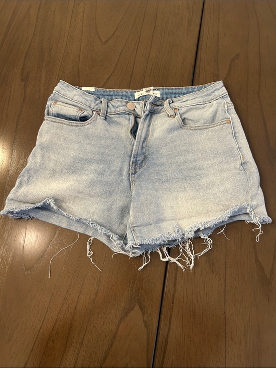 Almost Famous Pants - Almost Famous Light Blue Distressed Denim Cutoff Shorts